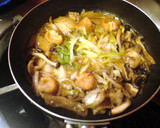 鶏皮第２弾！すき焼き風鶏皮の玉子とじ丼作り方3写真