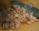 鶏肉の韓国風冷汁うどん作り方1写真