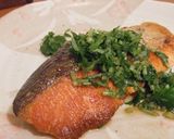 食欲そそる♬サーモンの三つ葉のせ山椒風味作り方5写真