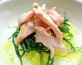★朝食に♪たっぷりたくあんの鮭茶漬け★作り方3写真