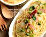 新玉とブロッコリーのパスタ♪簡単ランチ作り方4写真