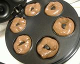 ノンオイルもちもち☆チョコ豆腐焼ドーナツ作り方5写真
