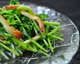 豆苗の中華風炒め作り方3写真