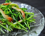 豆苗の中華風炒め作り方3写真