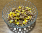 コーンと鰹節の納豆わさび和え作り方3写真