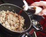 きのこのソースチャーハン♪トロトロ卵のせ作り方10写真