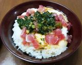 中華風!山かけまぐろ丼作り方5写真