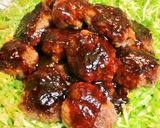 鶏つくね☆照り焼きハンバーグ風作り方7写真