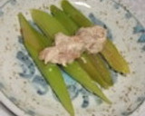 ささみかいわれクルクル巻き♪梅マヨソース作り方4写真