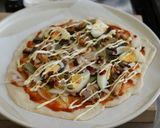 わらびを使った山菜ピザ☆スタンダード作り方6写真