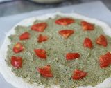 わらびを使った山菜ピザ★ジェノベーゼ風作り方4写真