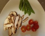 さやえんどうとミニトマトのリゾット作り方1写真