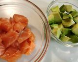 アボカドとサーモンの冷製＊パスタ作り方1写真