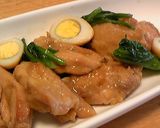 定番☆鶏モモ肉と卵の煮物作り方5写真