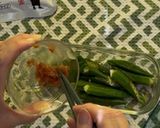 レンチン【オクラの梅肉和え】お弁当おかず作り方7写真