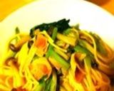 ベーコンと小松菜の和風パスタ作り方3写真