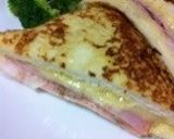 我が家の休日朝ごはん～クロックムッシュ作り方4写真
