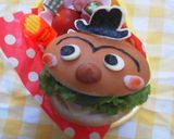 キャラ弁♡簡単！ハンバーガーキッド作り方3写真