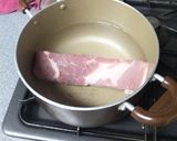 豚バラブロックとにんじんの煮物作り方1写真