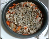 ニンジンとちりめんの炊き込み御飯作り方3写真
