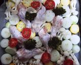 手羽元と夏野菜のオーブン焼き作り方5写真