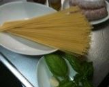 トマトとソーセージのシンプルパスタ作り方1写真