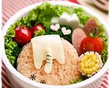 たれネコちゃんのしっぽおにぎり＊キャラ弁作り方4写真
