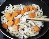鶏肉と根菜の煮物作り方4写真