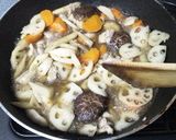 鶏肉と根菜の煮物作り方6写真