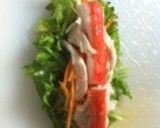 生春巻き カニカマand鶏胸肉作り方3写真