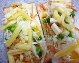 桜えびとキャベツのトースト　酢味噌風味作り方2写真