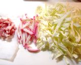 ✿かまぼことキャベツのたまご炒め✿作り方1写真
