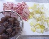 豚バラ肉とこんにゃくの煮物作り方1写真