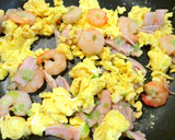エビとハムの卵炒め＊中華風作り方3写真