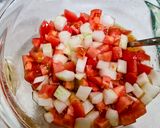 トマトのマリネ風サラダ作り方1写真
