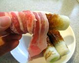 ＊ブロッコリーの芯とちくわの豚肉ロール作り方3写真