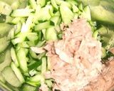 ツナキューエッグを、ハム巻きにしたお弁当作り方1写真