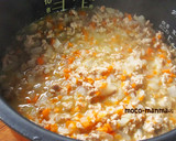 簡単＊野菜とひき肉の炊き込みピラフ＊作り方4写真