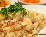 簡単＊野菜とひき肉の炊き込みピラフ＊作り方5写真