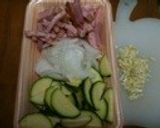 簡単 ズッキーニとベーコンのパスタ作り方2写真