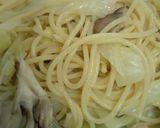 サーモンとキャベツの玄米クリームパスタ　作り方3写真