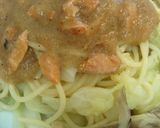 サーモンとキャベツの玄米クリームパスタ　作り方4写真