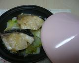 タジン鍋deぶりの酒蒸塩ダレがけ作り方3写真