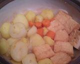 土鍋で♪厚揚げとじゃがいもの中華風煮物作り方5写真