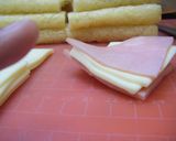 カリッ！ジュワッ！のハムチ―油揚げ☆作り方2写真