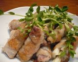 やわらか薄切り肉のさっぱり梅しそ巻き作り方6写真