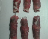 豚の照り焼きネギしそ巻き作り方4写真