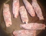 豚の照り焼きネギしそ巻き作り方5写真
