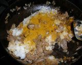 ゴロゴロ牛肉のカレーチャーハン作り方4写真