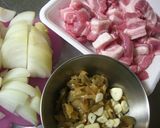 台湾★簡単豚バラ肉とザーサイの炒め物作り方1写真